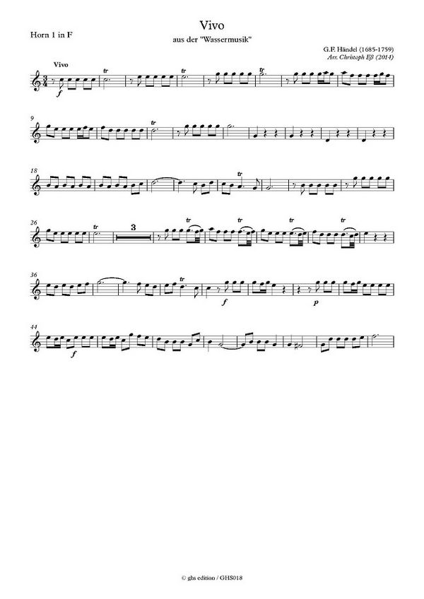 Händel, Georg Freidrich (arr. Christoph Eß)