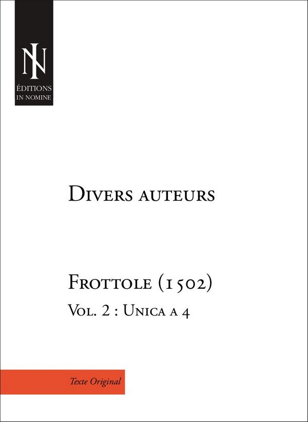 Divers Auteurs, Frottole (1502) - Vol. 2