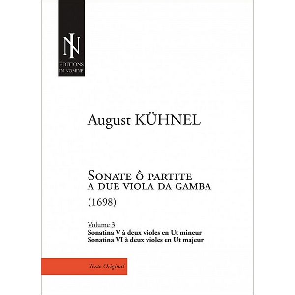August Kühnel, Sonate ô partite a due viola da gamba (Volume 3)