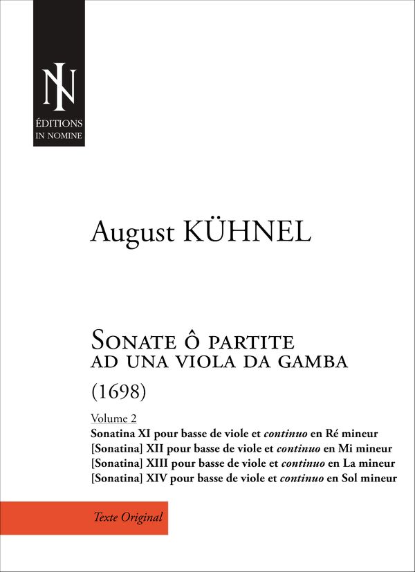 August Kühnel, Sonate ô partite ad una viola da gamba (Volume 2)