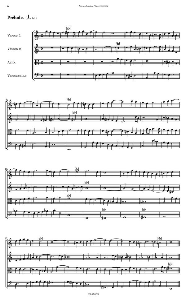 Marc-Antoine Charpentier, Concert (H.545)