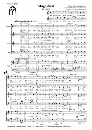 Magnificat und Nunc dimittis in C op.115