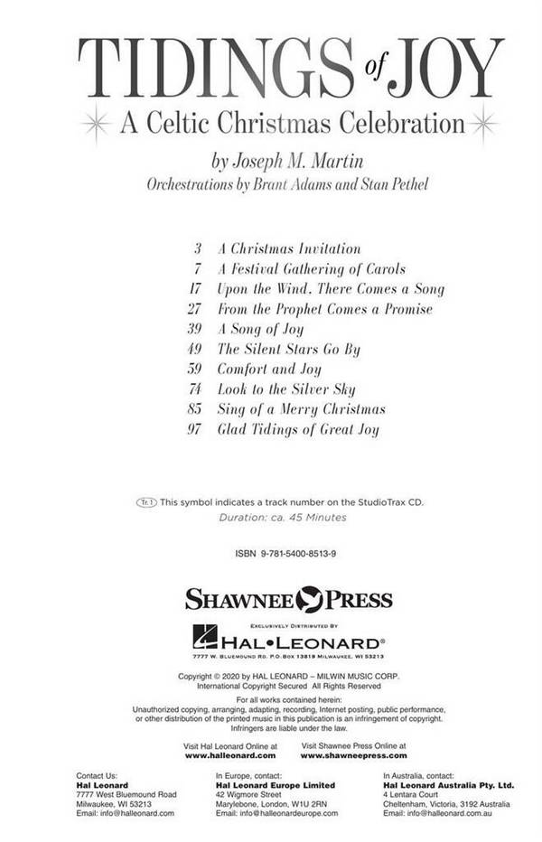 Joseph M. Martin, Tidings of Joy