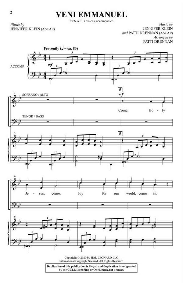 Jennifer Klein, Veni Emmanuel