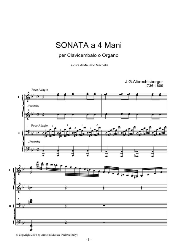 Sonata a 4 mani