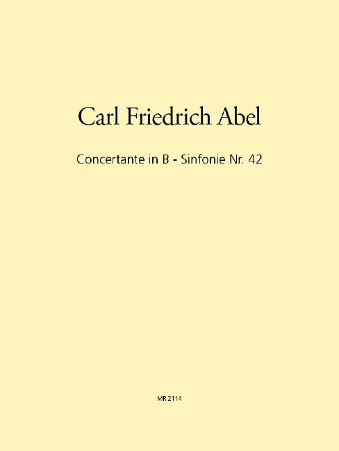 Abel, Carl Friedrich Quartett g-moll op. 73 Nr. 3