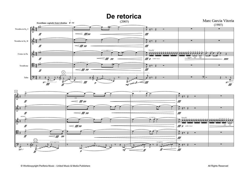 Garcia Vitoria, Marc, De retorica