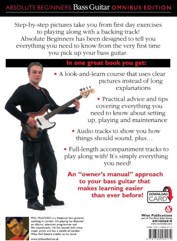 Absolute Beginners: Bass Guitar - Omnibus Edition (Book/Audio Download