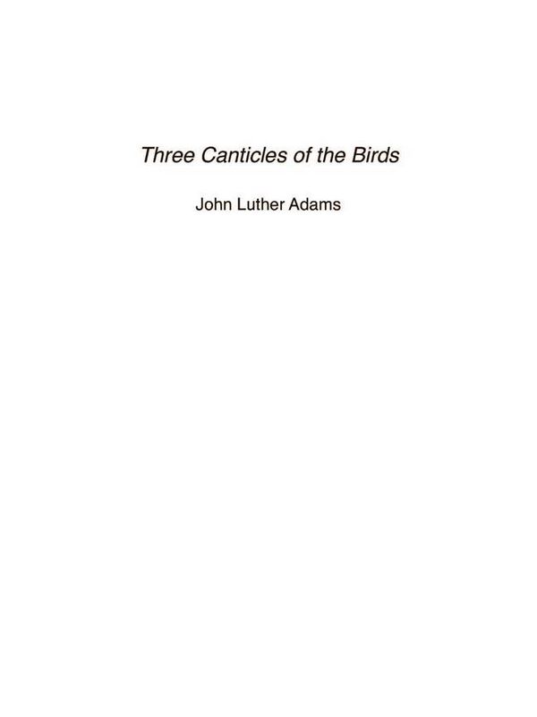 3 Canticles of the Birds