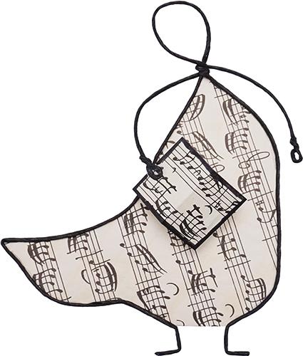 Musikerpuppe Sänger Notenblatt