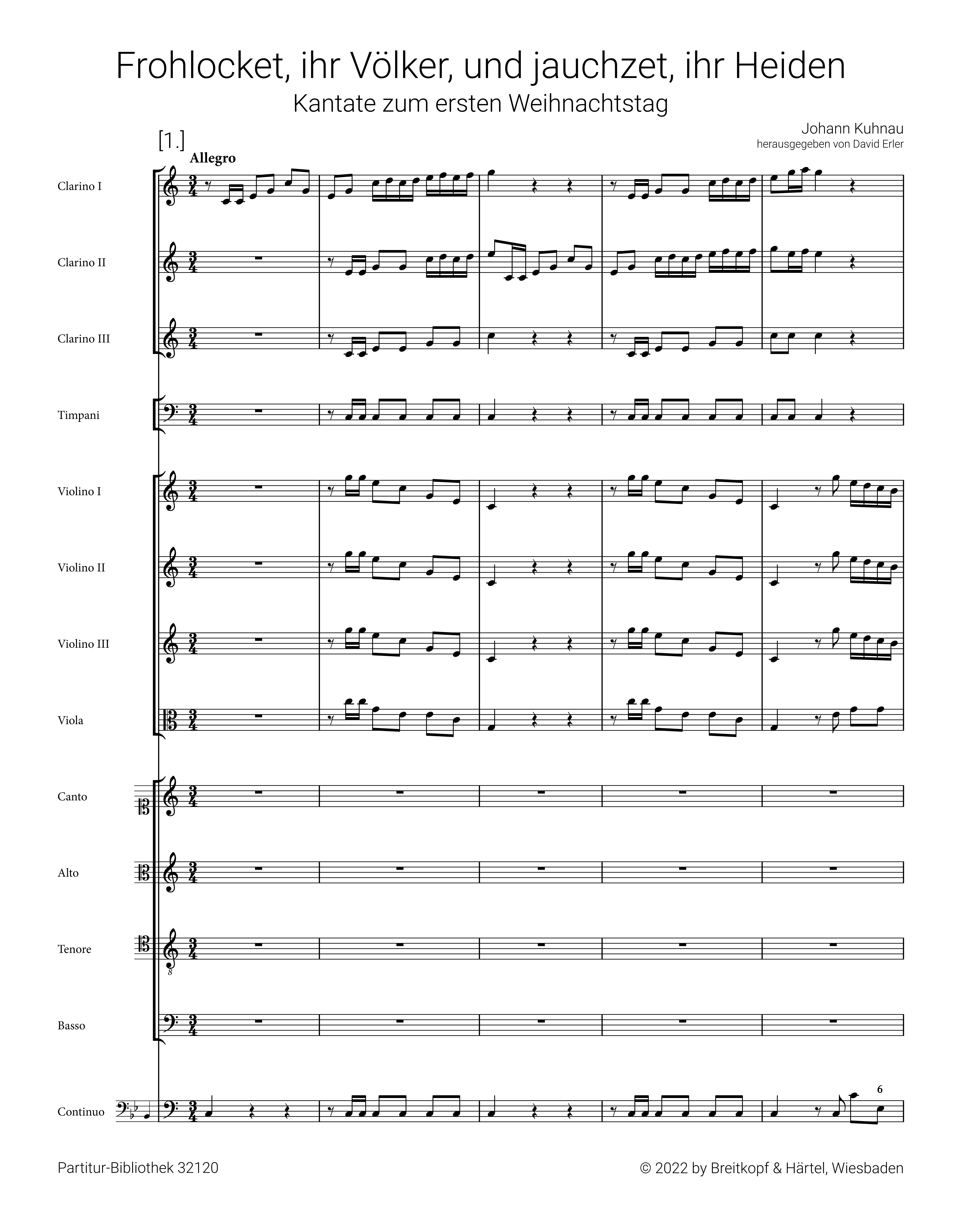 Frohlocket, ihr Völker und jauchzet, ihr Heiden