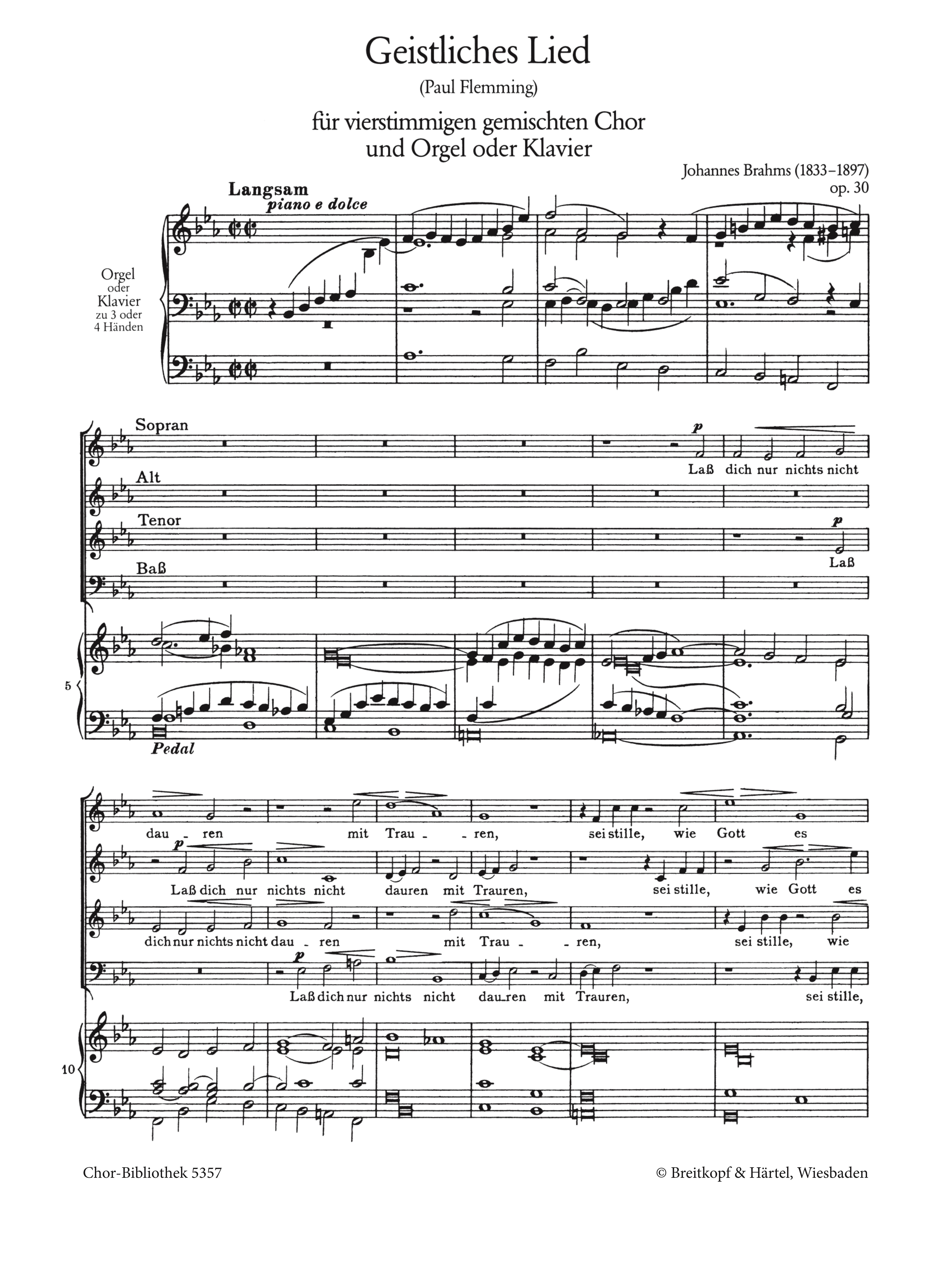 Geistliches Lied op.30