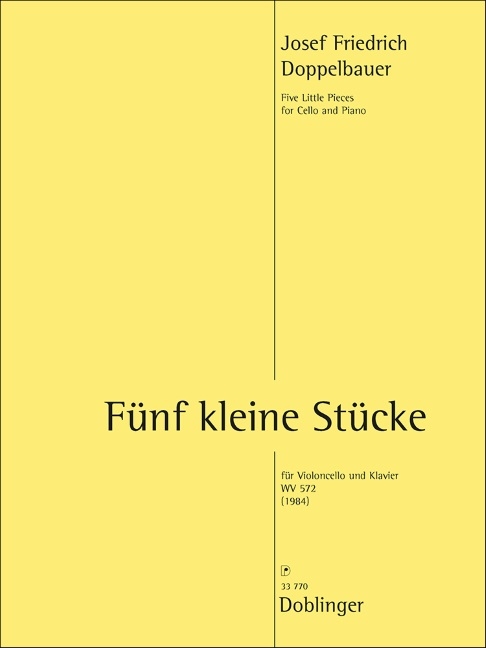 Fünf kleine Stücke WV572 (1984)