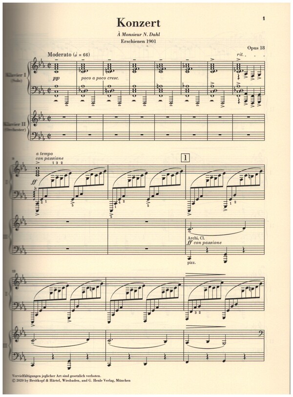 Konzert c-Moll Nr.2 op.18