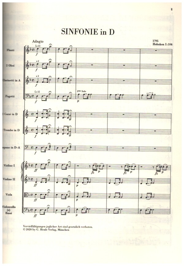 Sinfonie D-Dur Hob I:104