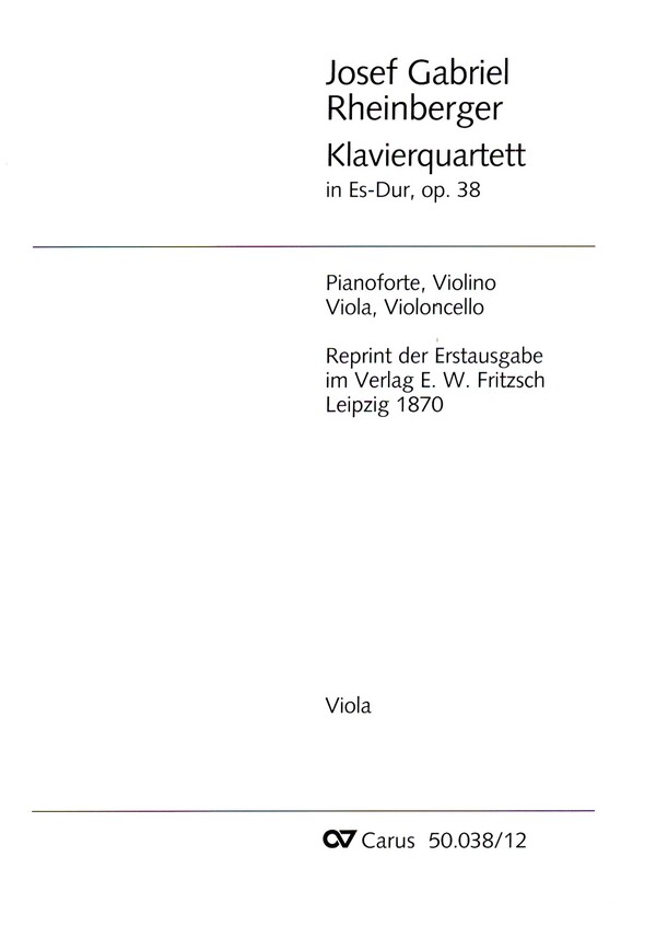 Quartett Es-Dur op.38