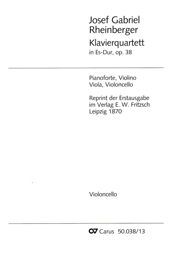 Quartett Es-Dur op.38