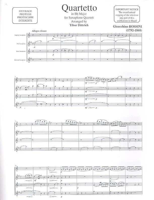 Quartet B flat major