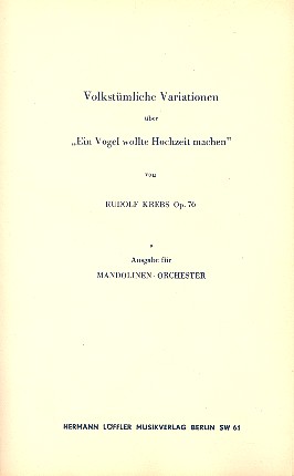 Volkstümliche Variationen über Ein Vogel