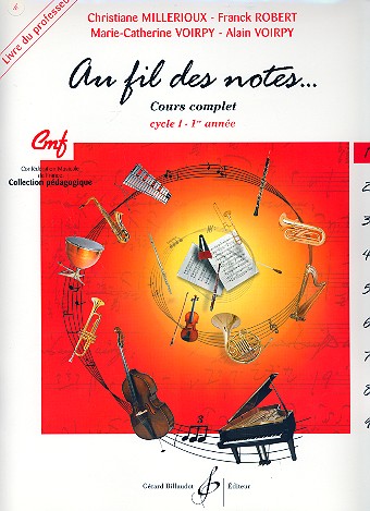 Au fil des notes vol.1 livre du