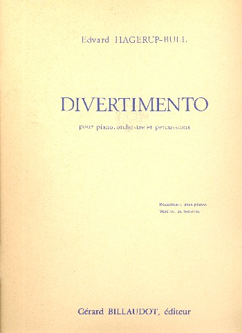 Divertimento op.15 pour piano, orchestre et percussion