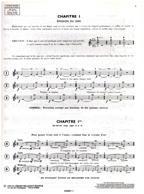 Principes Rationnels vol.1 - Clarinette