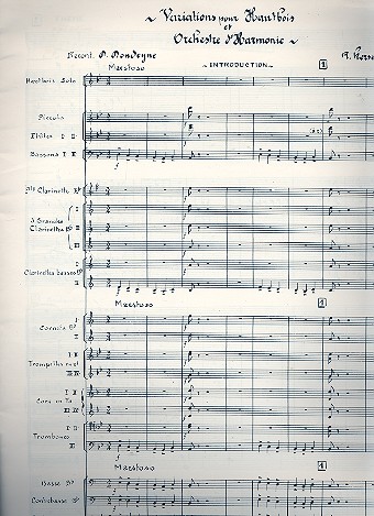 Variations pour hautbois et orchestre