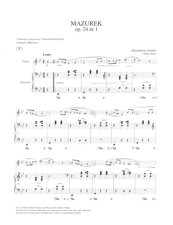 Mazurka op.24,1
