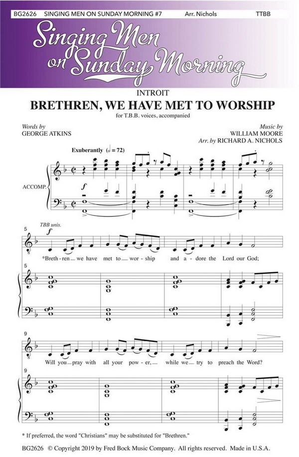 Singing Men On Sunday Morning