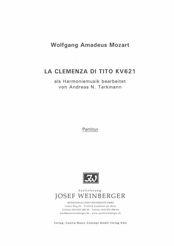 La Clemenza di Tito KV621 (Auszüge)