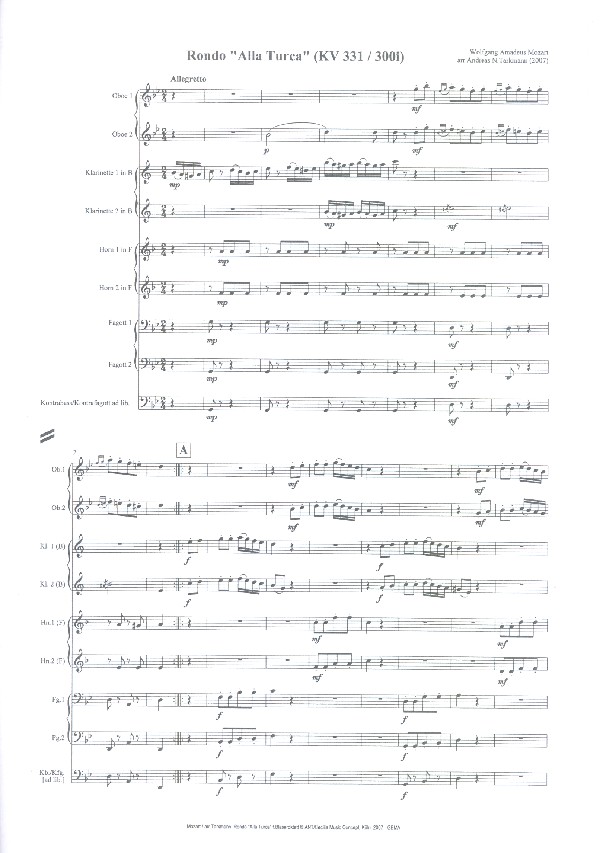 Rondo Alla Turca - Türkischer Marsch KV331