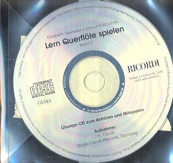 Lern Querflöte spielen Band 2 CD