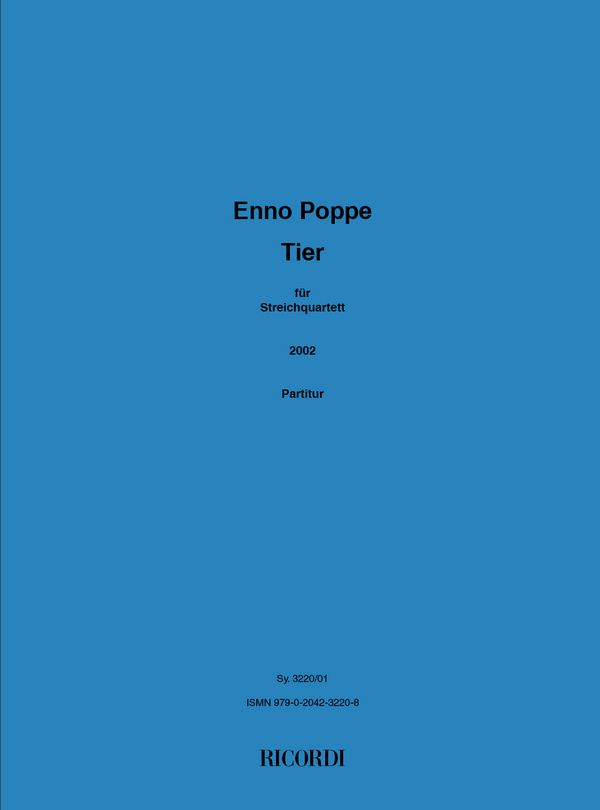 Enno Poppe Tier ( 2002 )