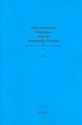 Variationen über ein Appenzeller Tanzlied