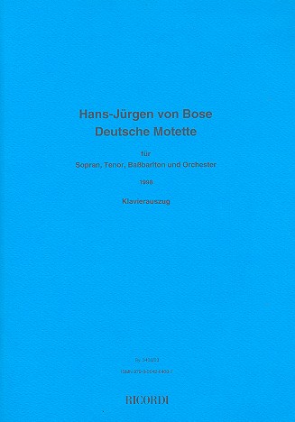 Deutsche Motette für Sopran, Tenor,