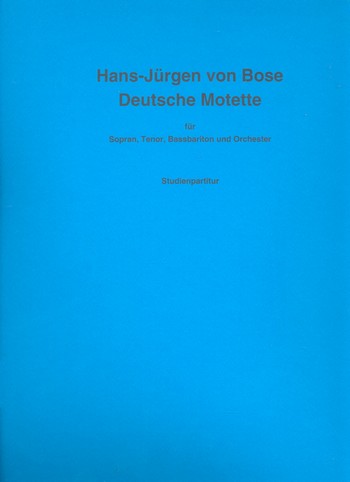 Deutsche Motette für Sopran, Tenor,