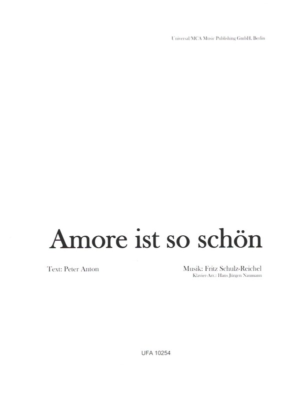 Amore ist so schön