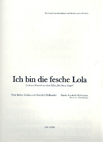 Ich bin die fesche Lola: