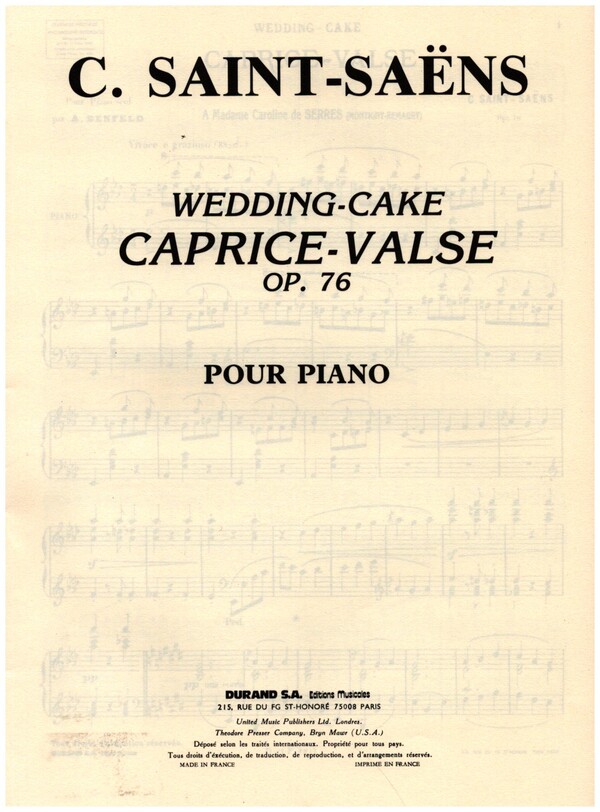 Wedding Cake - Caprice Valse op.76