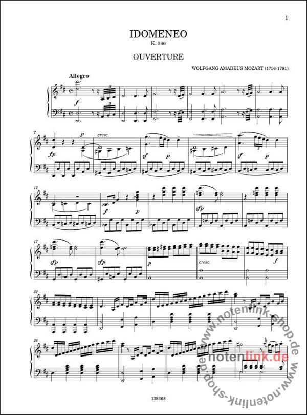 W.A. Mozart Idomeneo - Kv 366