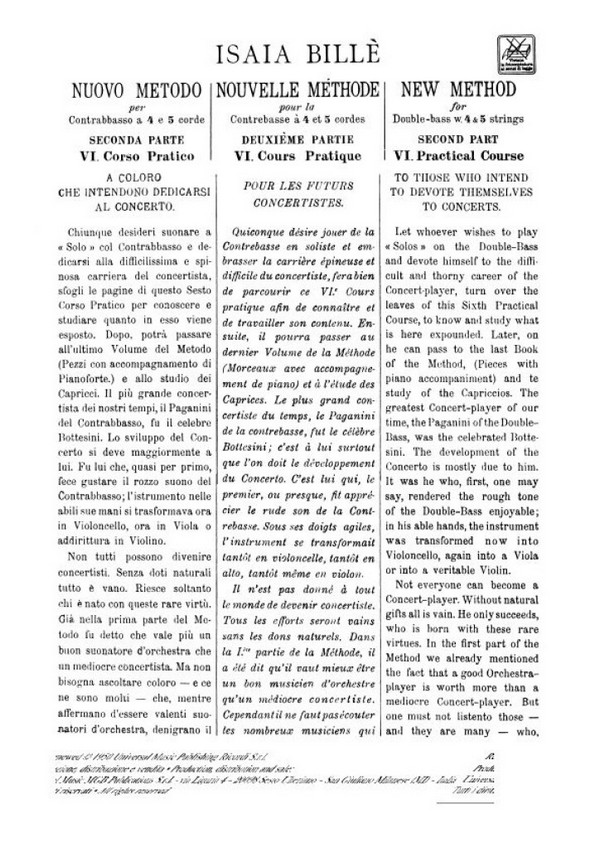 Nuovo metodo vol.2,6 per contrabbasso