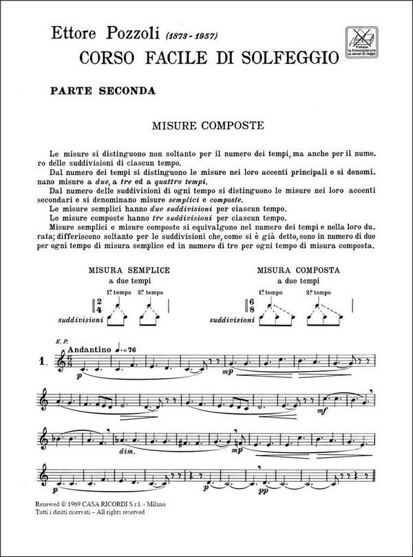 Corso facile di solfeggio vol.2