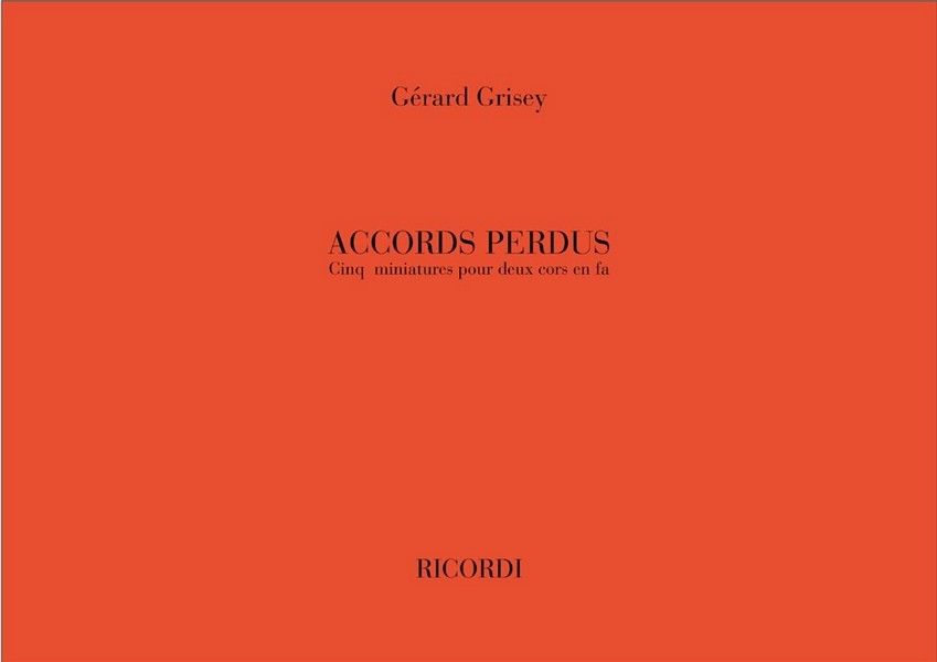 Accords perdus pour 2 cors en fa