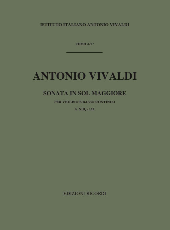 Sonata in sol maggiore F.XIII:13 (RV25)