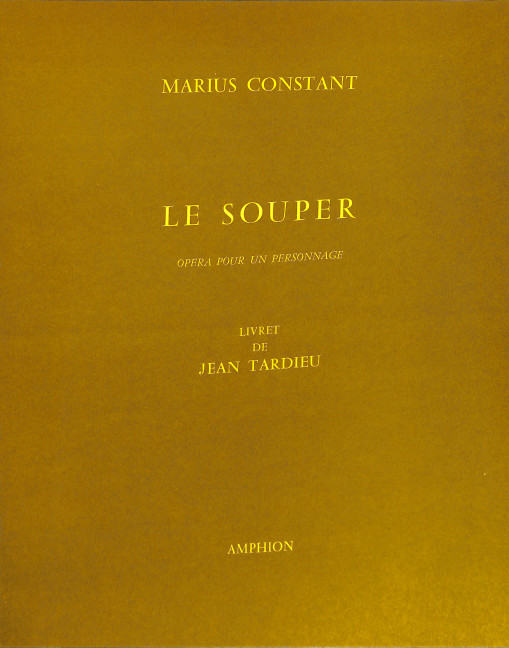 Constant Le Souper Chant-Piano