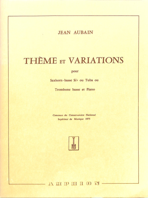 Aubain Theme + Variations Tuba