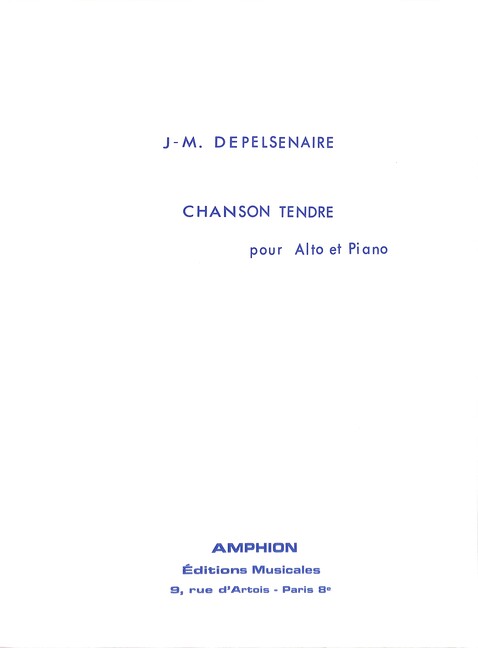 Depelsenaire  Chanson Tendre Vla