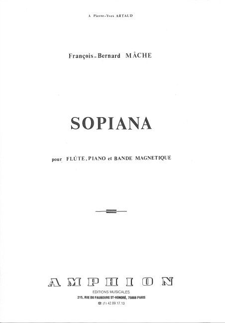 Mache Sopiana Flute-Piano