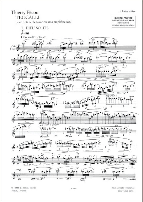 Pecou Teocalli Flute Seule