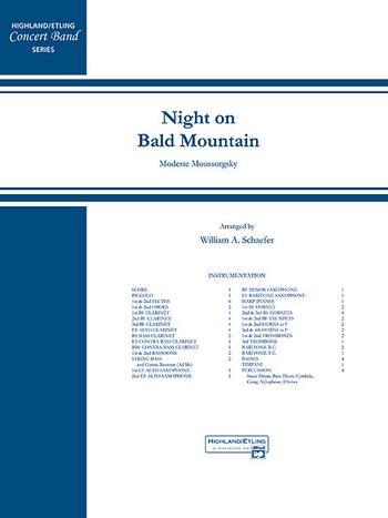 Moussorgsky, M arr. Schaefer Night on Bald Mountain (concert band)